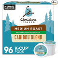 Caribou Coffee Caribou Blend Decaf Keurig Single-Serve K-Cup Pods Medium Roast Coffee 96 Count (Pack of 4)