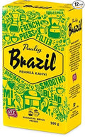 Paulig Brazil - Fine Grind - Filter Blend Ground Coffee - Bag 500g (Finland) (12 Bags (Save 50%))