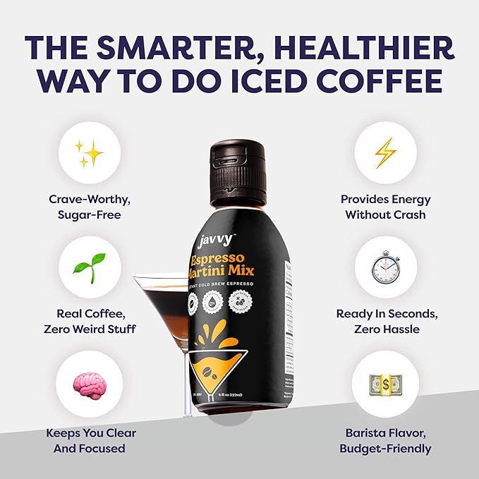 Coffee Concentrate - Limited Release Flavors - Espresso Cocktail Mix Perfect for Mocktail Instant Cold Brew Espresso with Zero Sugar 35 Servings - Espresso Martini Mix