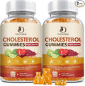 (2 Pack) Cholesterol Supplements Gummies for Cholesterol Healthy Plant Sterols &amp Stanols Red Yeast Rice Citrus Bergamot Complex for Cholesterol Maintain Healthy Cholesterol Levels - 60 Day Sup