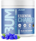 RAW Pre-Workout Powder Essential CHARGED (Blue Rathberry) - Preworkout Supplement for Men &amp Women - Supports Focus Mood &amp Performance - Caffeine Alpha-GPC L-Citrulline Beta Alanine (25 S