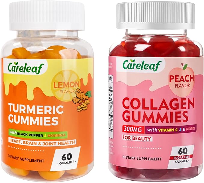 Sugar Free Collagen Gummies with Free Turmeric Gummies