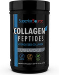 Superior Source Collagen Peptides Hydrolyzed Collagen - from Grass-Fed Cows - Supports Healthy Hair Skin Nails Ligaments &amp Tendons - Gluten-Free &amp Dairy-Free - Unflavored 12.7 oz