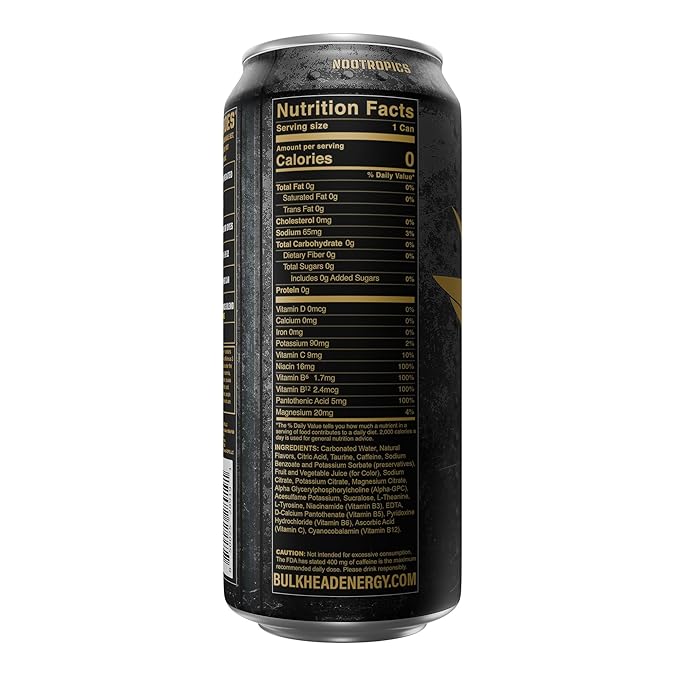 Bravo Yuzu Energy Drink (12 Pack) - Honeydew Melon &amp Yuzu Nootropic Drink - Zero Sugar Energy Drinks w/ 300mg Caffeine &amp Vitamins - Power Drinks for First Responders Athletes Veterans