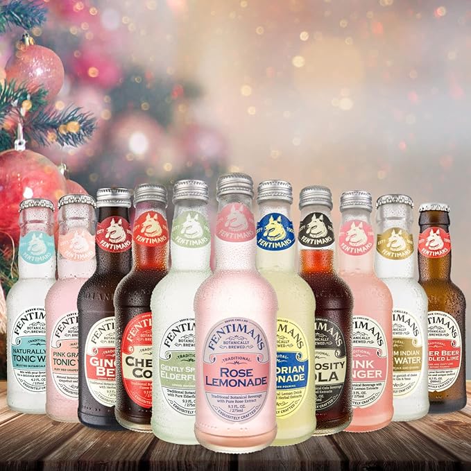 Fentimans Sparkling Victorian Lemonade - Sparkling Lemonade Lemon Sparkling Water Great Over Ice or as Mixer All Natural Ingredients Craft Soda Botanically Brewed - 275 ml (Case of 6)