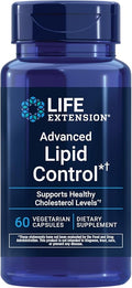 Life Extension Advanced Lipid Control amla Extract Indian Gooseberry Heart Health endothelial Health Vegetarian Gluten-Free 60 Capsules