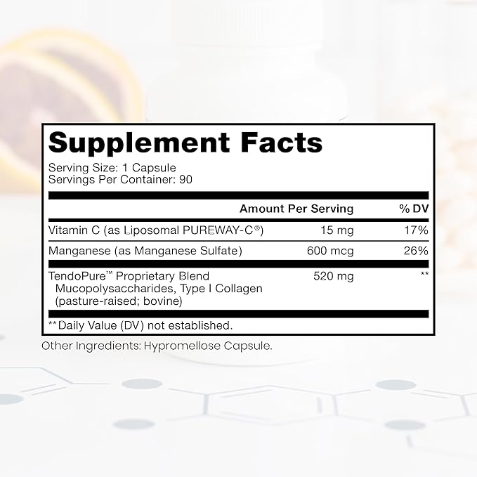 Pure Therapro Rx Acute Injury | Tendon &amp Ligament Support | Convenient Once a Day Clinical Dose | Supports Tendon Health Movement &amp Physical Function | Pharm-Grade (90 Capsules)