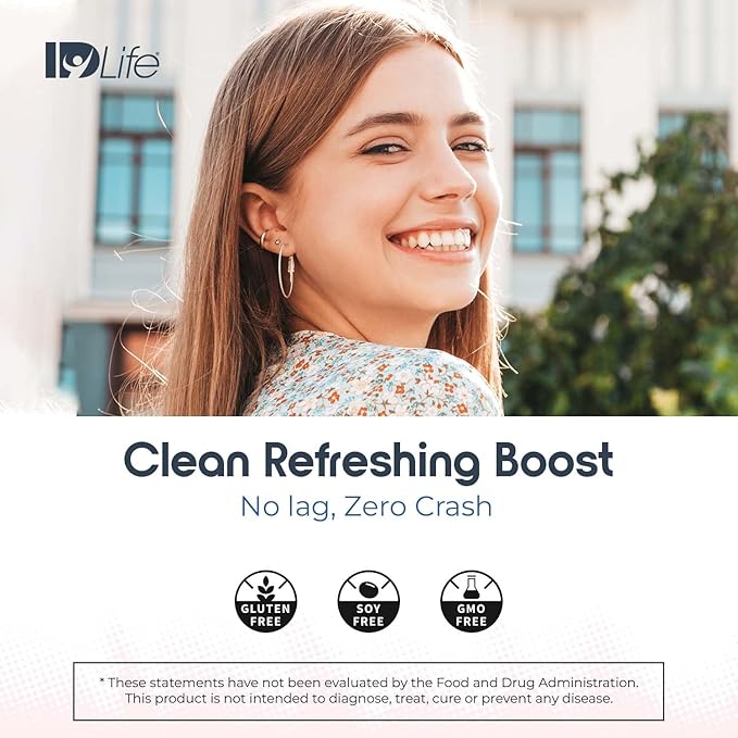 IDLife - Energy Blue Razz Rush - Time-Release Caffeine L-Theanine &amp Alpha Lipoic Acid for Clarity Stamina &amp Clean Fuel - 15 Sticks
