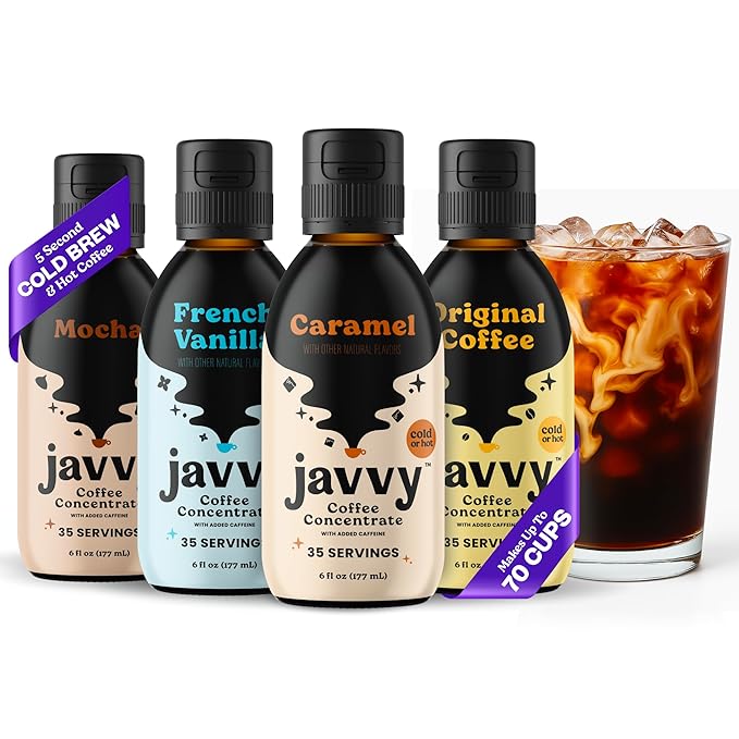 Coffee Concentrate Bundles - Cold Brew Coffee Perfect for Hot or Iced Instant Coffees Hot Drinks Cold Brew Concentrate 35 Servings - Variety - Standard Flavors