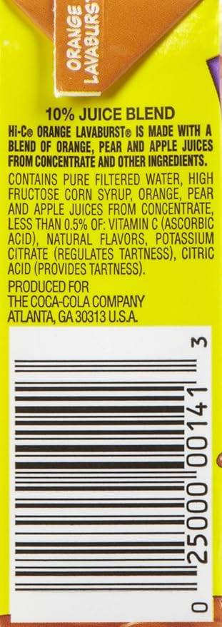Hi-C Orange Drink Cartons 6.75 oz 3 pk