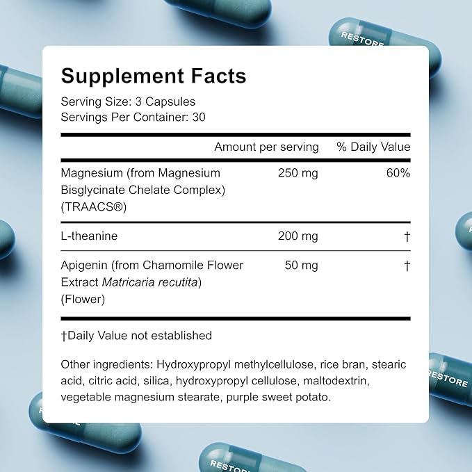 Tally Health Super NAD+ Bundle - Restorative Sleep + Cellular Energy &amp DNA Repair with Restore (30-Day Supply 90 Caps) + NAD+ (30-Day Supply 60 Caps)