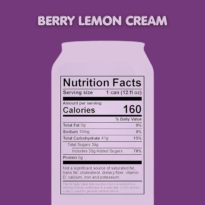 Shonen Soda - Berry Lemon Cream | 12 Fl Oz Can | 12-Pack