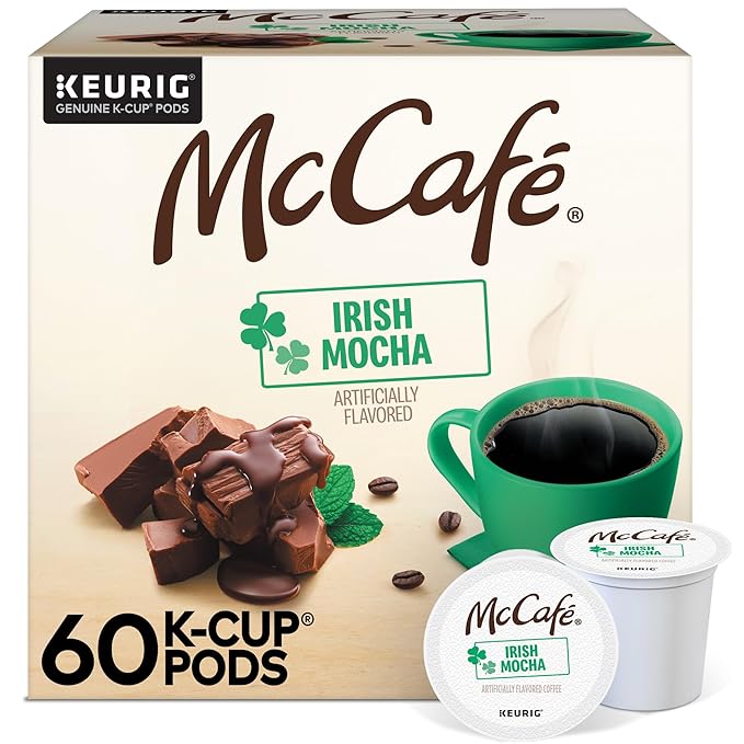 McCafe Irish Mocha Coffee Single-Serve Keurig K-Cup Pods 60 Count