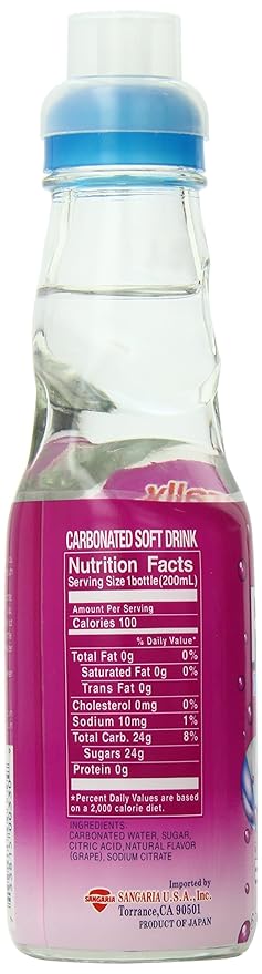 Sangaria Ramune Grape 6.76 Fl Oz (Pack of 6)