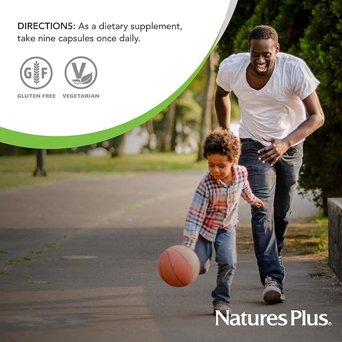 NaturesPlus Source of Life - 180 Capsules - Multivitamin &amp Mineral Supplement - Supports Natural Energy &amp Overall Well-Being - Gluten Free Vegetarian - 20 Servings