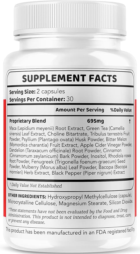 GlucoZone Blood Support - GlucoZone Capsules Support Optimizer Supplement All Natural Advanced Formula Pills Premium Vitamins for Health &amp Wellness 60 Capsules for 1 Month