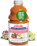 Dr. Smoothie 100% Crushed Guava &amp Passion Fruit – No Added Sugar Made with Real Fruits/Fruit Juice – Vegan No Artificial Colors or Flavors – White Guava with Citrus &amp Passion Fruit – 46 oz B