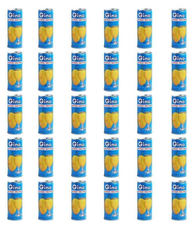 Gina Mango Nectar Juice 8 fl oz / 240ml (Pack of 30)
