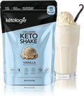Keto Collagen Shake (Vanilla) - with Coconut Oil Prebiotics Grass Fed Hydrolyzed Collagen Peptides Type I &amp III Low Carb Gluten Free1.78lbs.