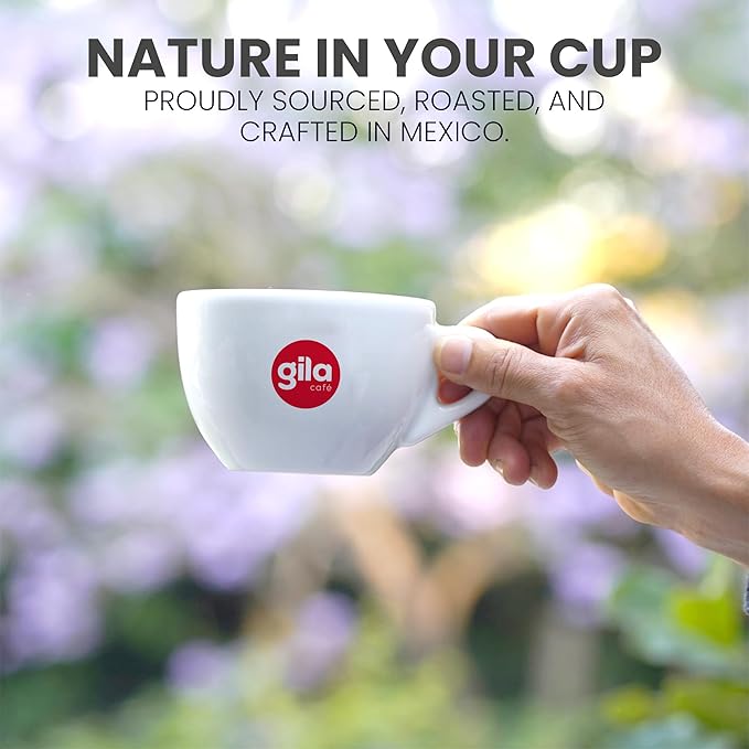 gila café Ground Coffee Medium Roast Mexico 32oz (1-Pack) - 100% Mexican Arabica Bean Coffee Grounds - Made with Coffeeberry - Chocolate Almonds Berries Notes