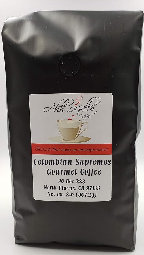 Ahh..Cupella Premium Gourmet Colombian Supremos Ground Coffee 32oz bag