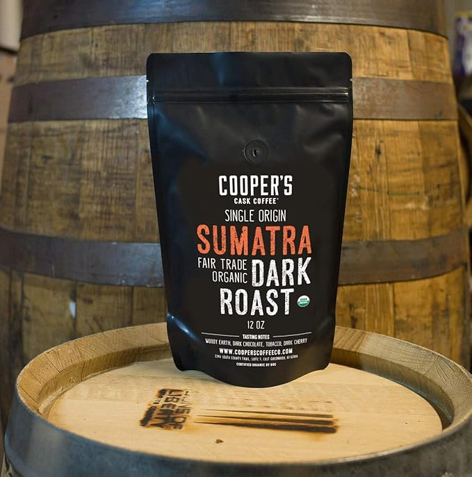 Gourmet Coffee Sampler Gift Box Set - 4 Bags 1Lb Total Organic Dark Roast Sumatra 2Lbs and Ethiopian Bold Light Roast Grade 1 2Lbs Whole Bean Coffee