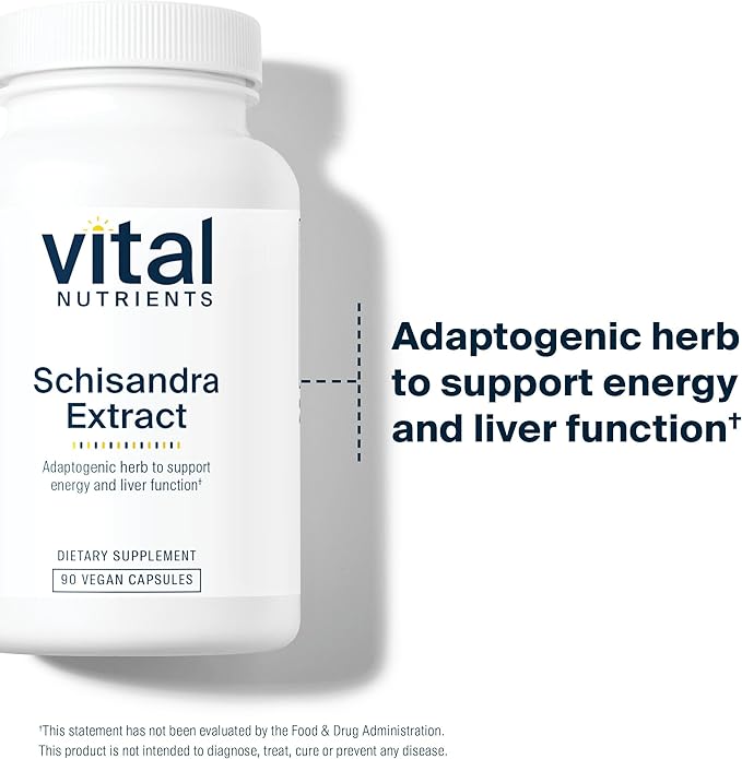 Vital Nutrients - Schisandra Extract - Liver Immune Energy and Endurance Support - 90 Vegetarian Capsules per Bottle - 1000 mg