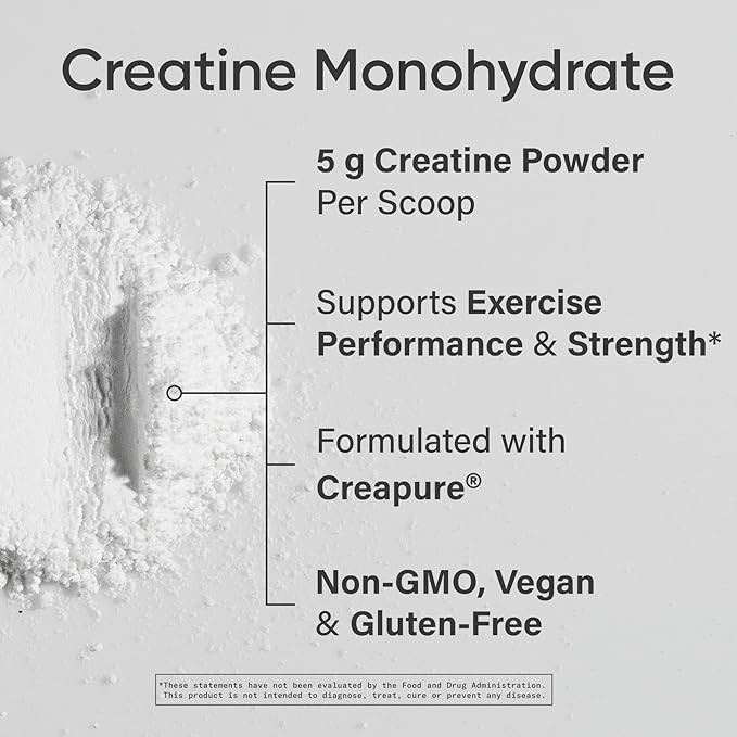 Sports Research® Creatine Monohydrate Powder w/Creapure® - Gain Lean Muscle Improve Performance &amp Support Workout Recovery* - 5g German Creatine · NSF Sport · Easy Mixing - 90 Servings (Unflavor