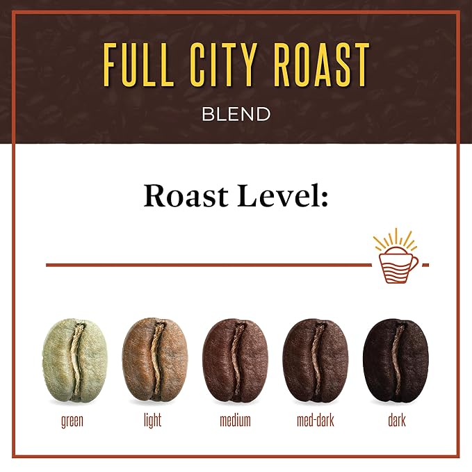 San Diego Coffee Full City Roast Dark Roast Whole Bean Coffee 16-Ounce Bag Café en grano tostado