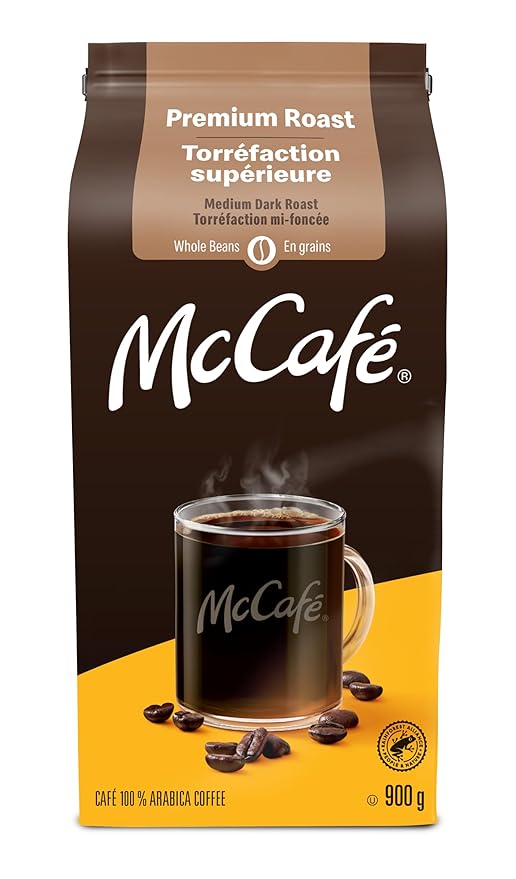 McCafe Medium Dark Premium Roast Whole Beans 900g/31.7 oz. {Imported from Canada}