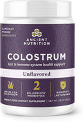 Ancient Nutrition Colostrum Superfood Powder Grass Fed Bovine Colostrum Supports Healthy Gut Microbiome and Immune System Clinically Studied Lactoferrin &amp Probiotics Unflavored 60 Servings