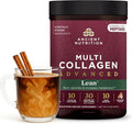 Ancient Nutrition Advanced Hydrolyzed Collagen Peptides Powder Protein Lean with Probiotics and Vitamin C Cinnamon for Women &amp Men Supports Healthy Weight Management &amp Muscle Building 14 S