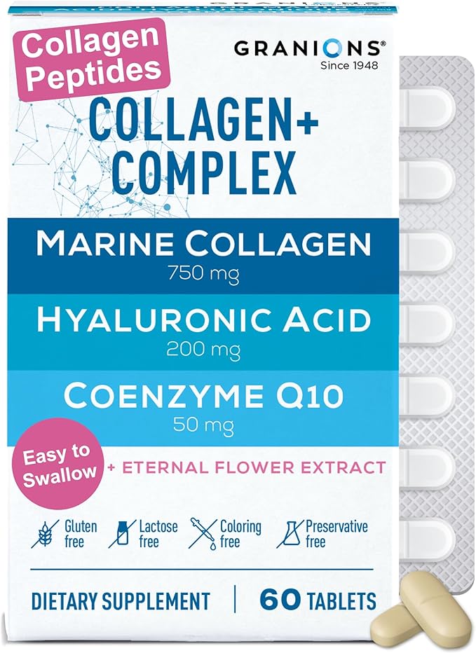 Granions Collagen Complex Calcium Magnesium and Collagen Complex CoQ10 Wellness &amp Beauty Bundle