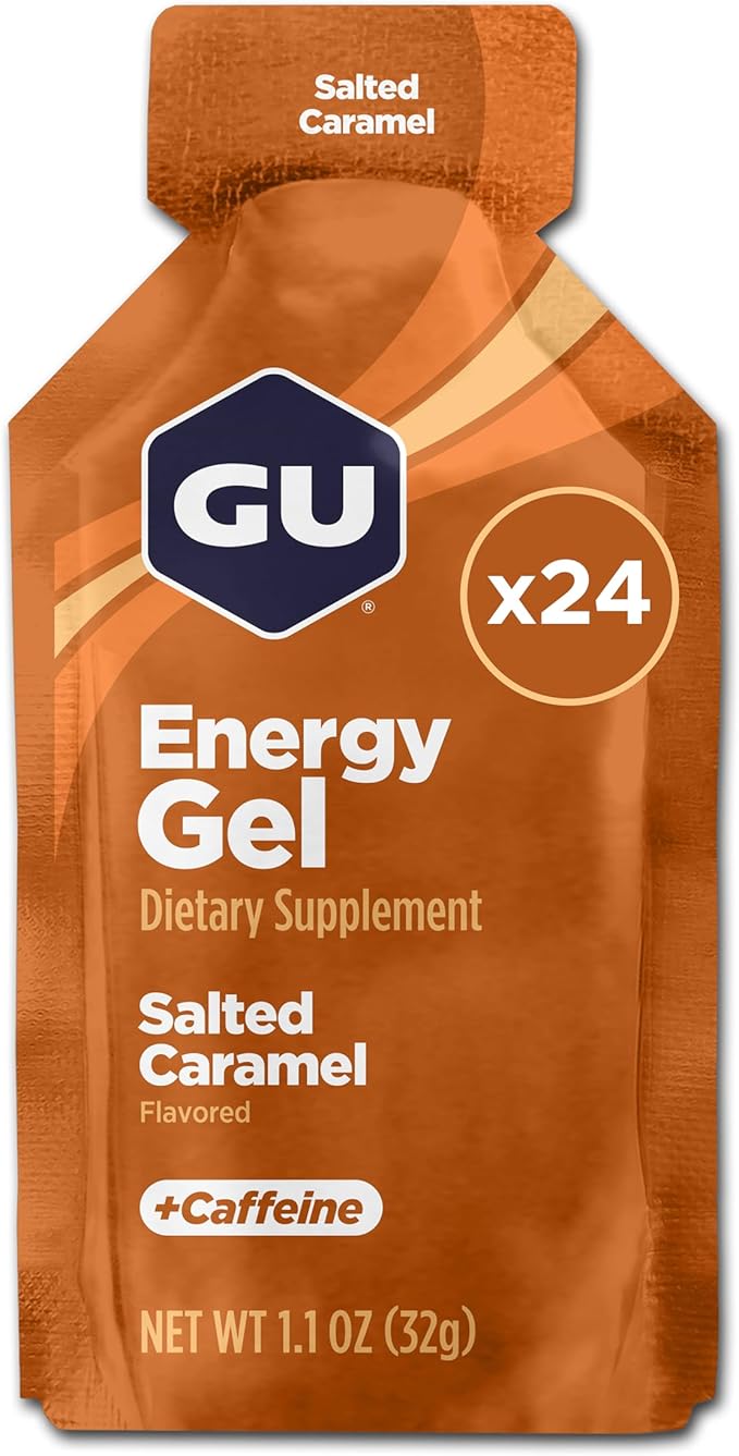 GU Energy Original Sports Nutrition Energy Gel Salted Caramel 24 Count