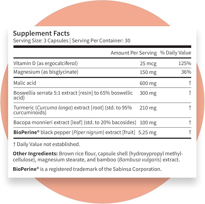 Pattern Wellness Fibro Complex – Advanced Formula with BioPerine® for Nutrient Absorption – Supports Muscle Joint &amp Mobility Health – 90 Vegan Capsules