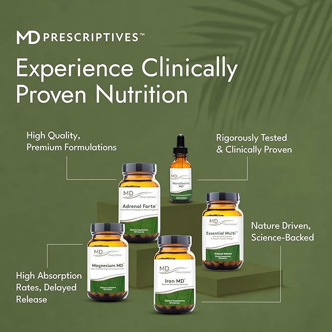MD Prescriptives - Essential Multi (Delayed Release) - Multivitamin Mineral Complex Supplement for Enhanced Hormone Support - 60 Capsules
