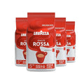 Lavazza Qualità Rossa Whole Bean Coffee Medium Roast Arabica and Robusta Blend 2.2 lb Bag (Pack of 4)