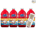 Ocean Spray Cran Pineapple Juice Drink 64 fl oz Plastic Bottle 4 Pack + 15 Sugarcane Disposable Straws by KOOL8SHOP Infinite Deals