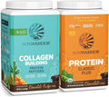 Sunwarrior Plant-Based Collagen Building Powder | 40 Servings Chocolate Flavored &amp Vegan Protein Powder | USDA Organic 30 Servings Chocolate Flavored