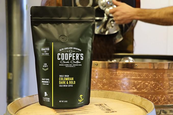 Organic Cold Brew Coffee - Guatemalan Coffee Beans - Ground Medium Roast 2lbs and Colombian Reserve Single Origin Coarsely Ground Coffee - Dark Roast 1lb
