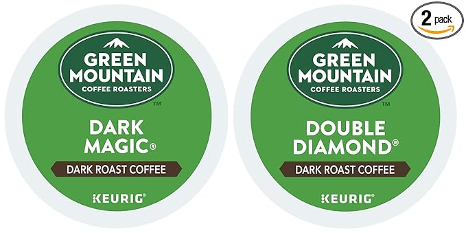 Green Mountain Coffee -- DARK MAGIC &amp DOUBLE BLACK DIAMOND -- Extra Bold Variety Pack 48 K-Cups for Keurig Brewers