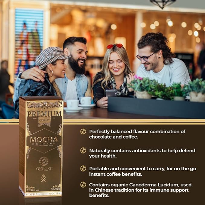 3 Boxes ORGANO Gourmet Cafe Mocha (45 Sachets)