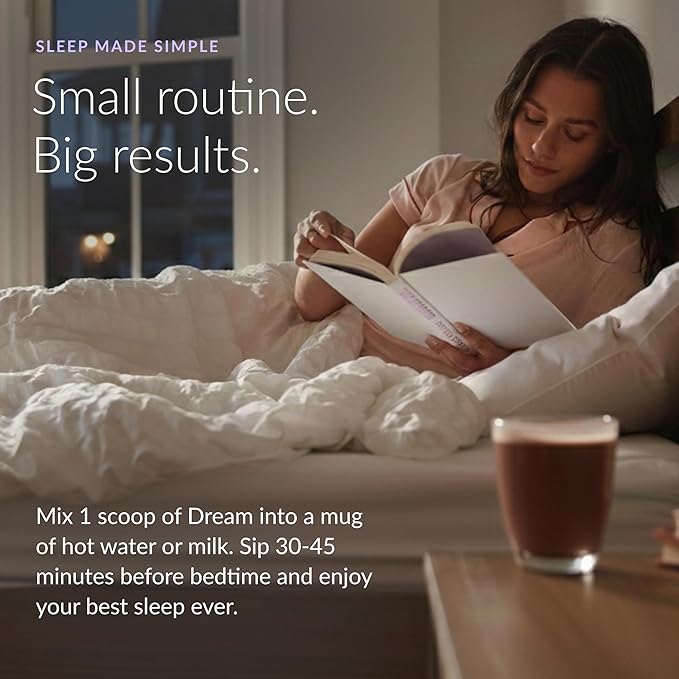 Beam Dream Sleep Powder – Sleep Aid for Adults with Melatonin Magnesium L-Theanine Reishi Mushroom &amp Apigenin Sleep Supplement Sleepy Cocoa Bedtime Drink Mix Variety Pack 20 Servings
