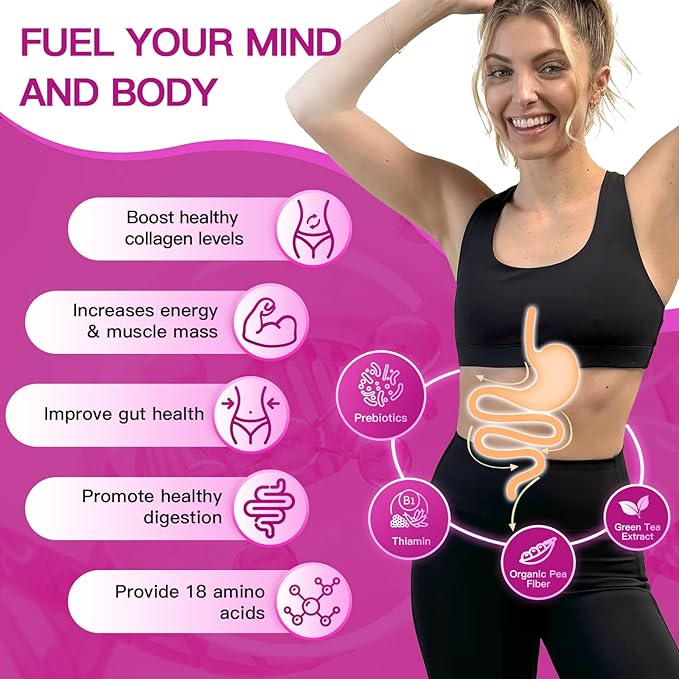 ZEBORA Collagen Peptides Powder 50 Servings - Hydrolyzed Multi Collagen Type I II III V X with Hyaluronic Acid Biotin Vitamin C - Support Skin Hair Nail Joints Unflavored Keto &amp Paleo Friendly