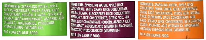 IZZE Fortified Sparkling Juice 8 Apple 8 Clementine 8 Blackberry (8.4oz/can Total Pack of 24)
