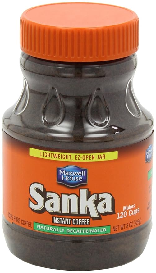 Sanka Instant Decaf Coffee 8 Ounce Jar (Pack of 4)