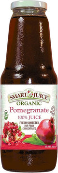 Smart Juice 100% Juice Organic Pomegranate 33.8 Oz