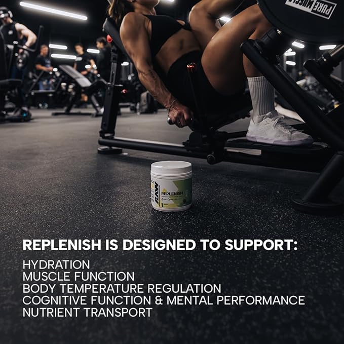 RAW Replenish Premium Electrolytes Powder Recovery Formula Chocolate (60 Servings) - Flavored Electrolyte Drink Mix Supplement for Hydration Replenishment Endurance &amp Performance Workouts