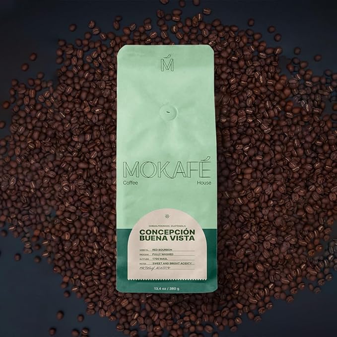 Concepcion Buena Vista - Red Bourbon Shb 100% Arabica Coffee Ground Coffee No Preservatives Coffee Sourced From Guatemala's Chimaltenango Region (Regular/Dip (Washed) 380 Grams)