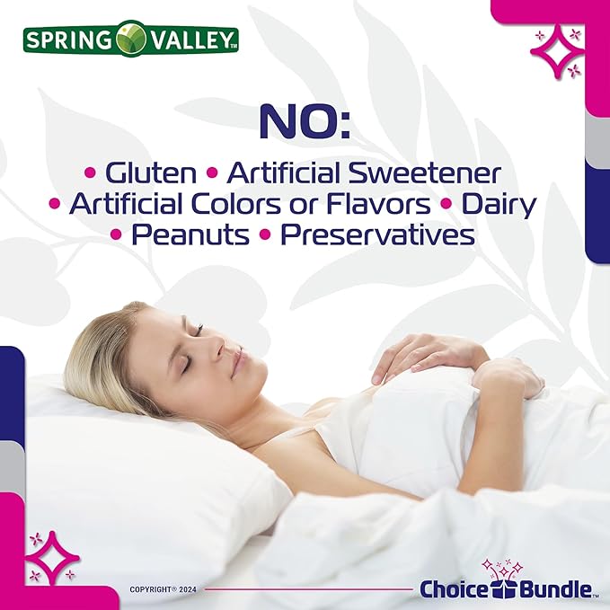 Spring Valley Extra Strength Melatonin Tablets with Lemon Balm Dietary Supplement for Sleep Support 10 mg 120 Ct 4 pk (480 Total) + Vitamin Vitality &amp Pill Container (6 Items)!
